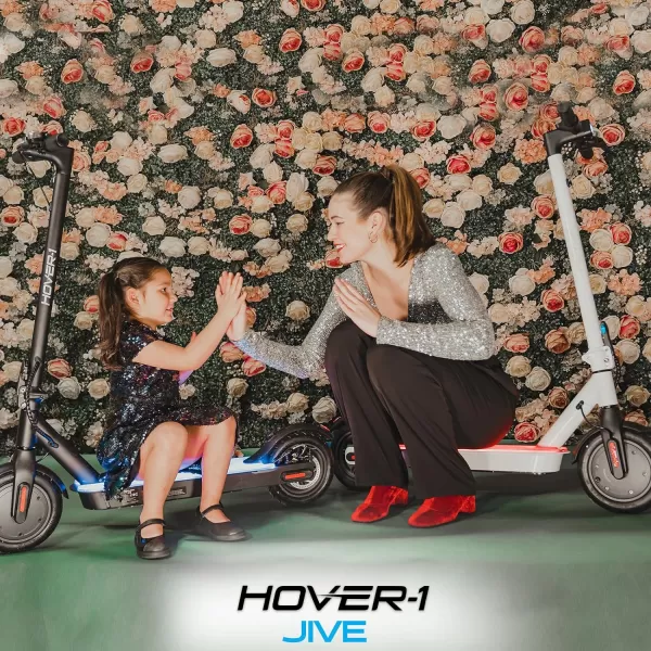 Hover-1 Jive Electric Scooter 16 MPH, 8 Mile Range, 5HR Charge, LCD Display, 8.5 Inch High Grip Tires, 264 LB Max Weight, Cert Tested, for Kids, Teens, Adults