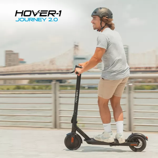 Hover-1 Journey 2.0 Max Foldable Electric Scooter for Adults with 350W/700W Brushless Motor, 15-19 mph Max Speed, 16-26 Mile Range, 8.5” Air-Filled Tires, Hill Climber