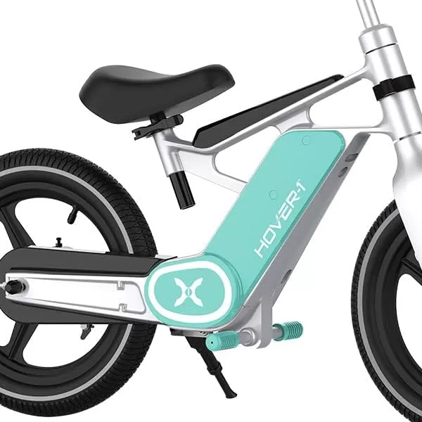 Hover-1 My First E-Bike, 8 MPH Top Speed, 7.5 Mile Range, LED Display, 14” Pneumatic Tires, Rear Electronic and Mechanical Brakes, for Kids 8+