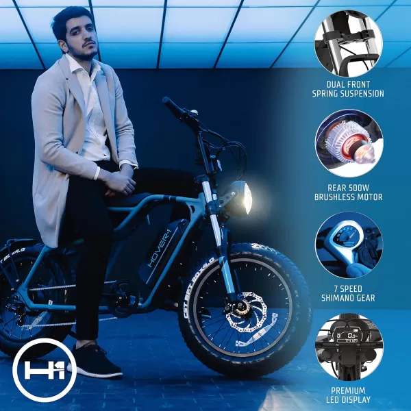 Hover-1 Pro Series Altai R500/R750 Electric Bicycle with 28 mph Max Speed, 750W/500W Motor