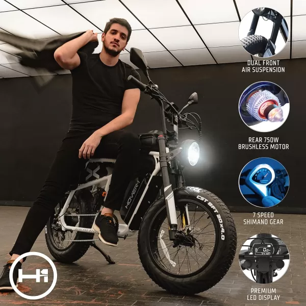 Hover-1 Pro Series Altai R500/R750 Electric Bicycle with 28 mph Max Speed, 750W/500W Motor