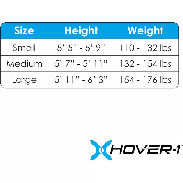 Hover-1 Protective Elbow Pads, Knee Pads, Wrist Guards, Padded Shorts, Tank Top, T-Shirt - Hard PP Shells for Impact Resistance &amp; EVA Foam Protective Padding for Skating, Hoverboards, E-Scooters