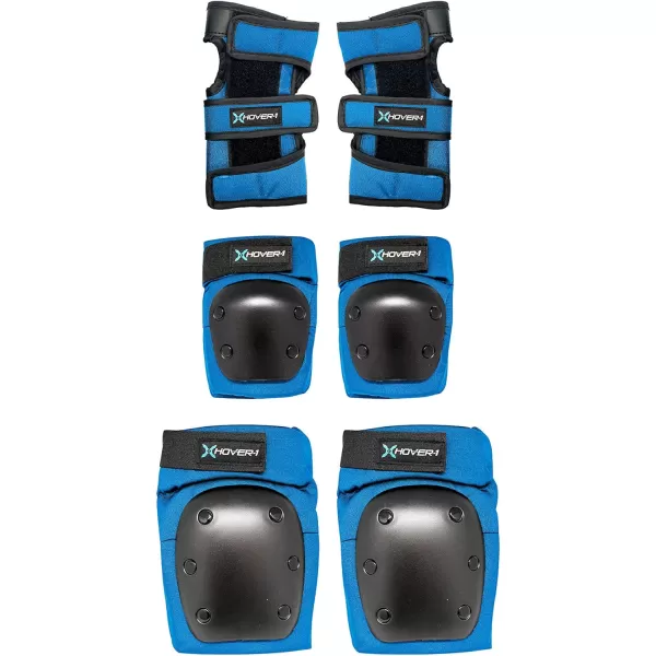 Hover-1 Protective Elbow Pads, Knee Pads, Wrist Guards, Padded Shorts, Tank Top, T-Shirt - Hard PP Shells for Impact Resistance &amp; EVA Foam Protective Padding for Skating, Hoverboards, E-Scooters