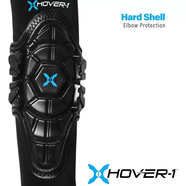 Hover-1 Protective Elbow Pads, Knee Pads, Wrist Guards, Padded Shorts, Tank Top, T-Shirt - Hard PP Shells for Impact Resistance &amp; EVA Foam Protective Padding for Skating, Hoverboards, E-Scooters