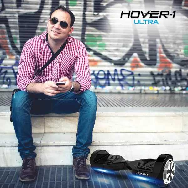 Hover-1 Ultra Electric Hoverboard | 7MPH Top Speed, 12 Mile Range, 500W Motor, Long Lasting Li-Ion Battery, Rider Modes: Beginner to Expert, 4HR Full Charge