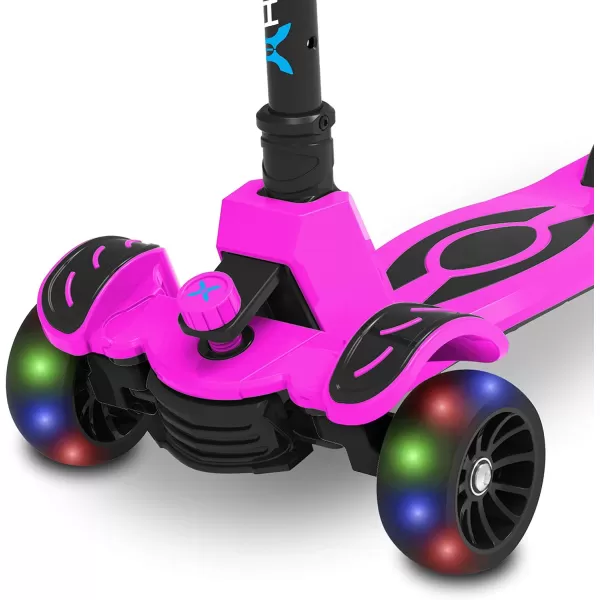 Hover-1 Vivid Folding Kick Scooter for Kids  | Features Lean-to-Turn Axle, Solid PU Tires &amp; Slim-Design, 110 LB Max Load Capacity, Safe