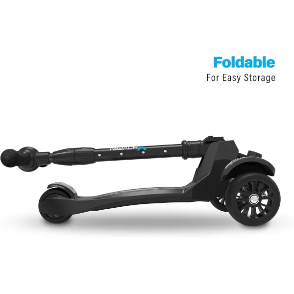 Hover-1 Vivid Folding Kick Scooter for Kids  | Features Lean-to-Turn Axle, Solid PU Tires &amp; Slim-Design, 110 LB Max Load Capacity, Safe