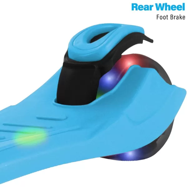 Hover-1 Ziggy Folding Kick Scooter for Kids  | Features Lean-to-Turn Axle, Solid PU Tires &amp; Slim-Design, 110 LB Max Load Capacity, Safe