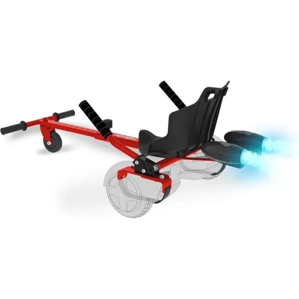 Hover-1 Falcon-1 Buggy Attachment | Turbo LED Lights, Compatible with All 6.5" &amp; 8" Hoverboards, Hand-Operated Rear Wheel Control, Adjustable Frame, Easy Install