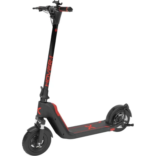 Hover-1 Helios Electric Folding Scooter, 18 MPH Top Speed, 24 Mile Range, 500 Watts Max Power, 10” Pneumatic Tires, Rear Disc Brakes, and Dual Front Suspension