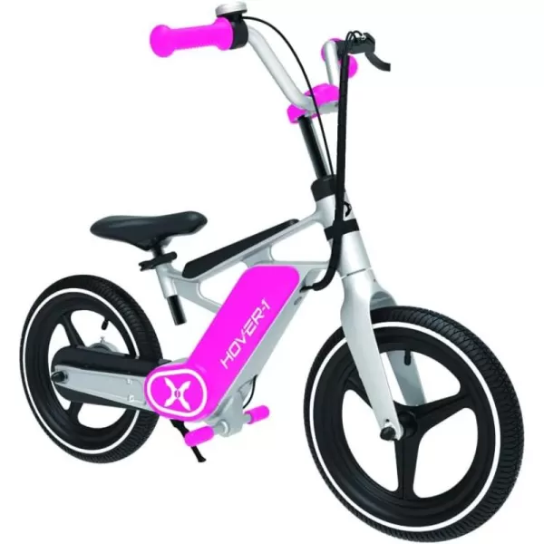 Hover-1 My First E-Bike, 8 MPH Top Speed, 7.5 Mile Range, LED Display, 14” Pneumatic Tires, Rear Electronic and Mechanical Brakes, for Kids 8+