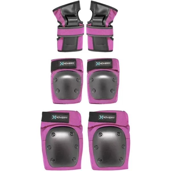 Hover-1 Protective Elbow Pads, Knee Pads, Wrist Guards, Padded Shorts, Tank Top, T-Shirt - Hard PP Shells for Impact Resistance &amp; EVA Foam Protective Padding for Skating, Hoverboards, E-Scooters