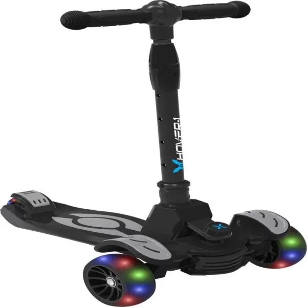 Hover-1 Vivid Folding Kick Scooter for Kids  | Features Lean-to-Turn Axle, Solid PU Tires &amp; Slim-Design, 110 LB Max Load Capacity, Safe