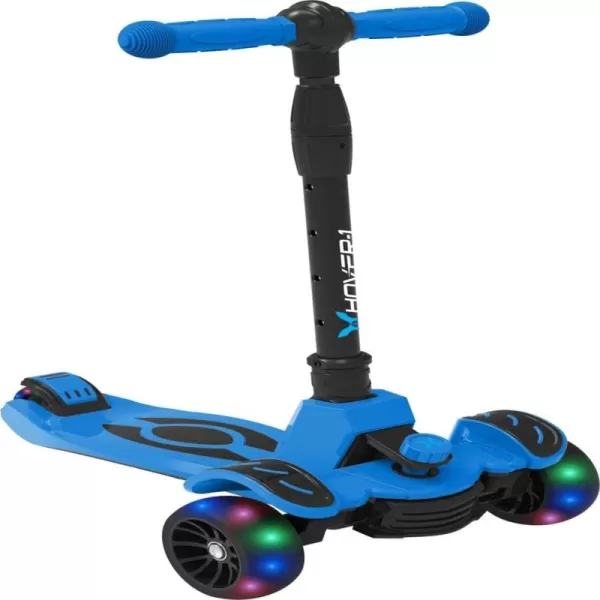 Hover-1 Vivid Folding Kick Scooter for Kids  | Features Lean-to-Turn Axle, Solid PU Tires &amp; Slim-Design, 110 LB Max Load Capacity, Safe