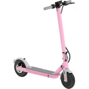 imageHover1 Journey 20Max Foldable Electric Scooter for Adults with 300W700W Brushless Motor 1519 mph Max Speed 1626 Mile Range 85 AirFilled Tires Hill ClimberPink