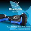 imageHover1 Chrome Electric Hoverboard  6MPH Top Speed 6 Mile Range 45HR FullCharge BuiltIn Bluetooth Speaker Rider Modes Beginner to ExpertBlue