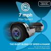 imageHover1 Chrome Electric Hoverboard  6MPH Top Speed 6 Mile Range 45HR FullCharge BuiltIn Bluetooth Speaker Rider Modes Beginner to ExpertGun Metal