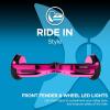 imageHover1 Chrome Electric Hoverboard  6MPH Top Speed 6 Mile Range 45HR FullCharge BuiltIn Bluetooth Speaker Rider Modes Beginner to ExpertPink