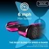 imageHover1 Chrome Electric Hoverboard  6MPH Top Speed 6 Mile Range 45HR FullCharge BuiltIn Bluetooth Speaker Rider Modes Beginner to ExpertPink