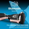 imageHover1 Chrome Electric Hoverboard  6MPH Top Speed 6 Mile Range 45HR FullCharge BuiltIn Bluetooth Speaker Rider Modes Beginner to ExpertRose Gold