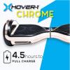 imageHover1 Chrome Electric Hoverboard  6MPH Top Speed 6 Mile Range 45HR FullCharge BuiltIn Bluetooth Speaker Rider Modes Beginner to ExpertRose Gold