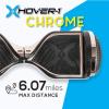 imageHover1 Chrome Electric Hoverboard  6MPH Top Speed 6 Mile Range 45HR FullCharge BuiltIn Bluetooth Speaker Rider Modes Beginner to ExpertRose Gold