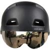 imageHover1 Impact Resistant Adult Helmet for Ages Above 14 Detachable Magnetic Visor EPS Foam Protective Padding Adjustable Straps ampamp Secure BuckleLarge