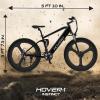 imageHover1 Instinct Electric Bike with 350W Motor 15 mph Max Speed 26 Tires and 40 Miles of Range EBikeBlack