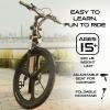 imageHover1 Instinct Electric Bike with 350W Motor 15 mph Max Speed 26 Tires and 40 Miles of Range EBikeBlack