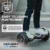imageHover1 Titan Electric Hoverboard  8MPH Top Speed 8 Mile Range 35HR FullCharge BuiltIn Bluetooth Speaker Rider Modes Beginner to ExpertGun Metal