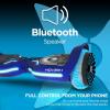 imageHover1 i100 Electric Hoverboard  7MPH Top Speed 10 Mile Range 5HR FullCharge BuiltIn Bluetooth Speaker Rider Modes Beginner to Expert Self Balancing ScooterBlue