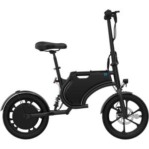 imageHover1 Zyp Seated Folding Electric Scooter with 20 mph Max Speed 450W Brushless Motor 16 AirFilled Tires Rear Shock Suspension and Up to 20 Miles of Range
