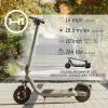 imageH1 Pro Series Ace R350R450 Foldable Electric Scooter with 350W450W Brushless Motor 155 to 20 mph Max Speed 10 SelfSealing Tubeless Tires and 185 to 256 Mile RangeGrey