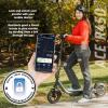 imageH1 Pro Series Ace R350R450 Foldable Electric Scooter with 350W450W Brushless Motor 155 to 20 mph Max Speed 10 SelfSealing Tubeless Tires and 185 to 256 Mile RangePurple