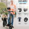 imageHover1 Alpha Cargo Foldable Electric Scooter with 300W Brushless Motor 16 mph Max Speed 12 Tires and 15 Mile Range Commuter Scooter for Adults ampamp TeensJet Black