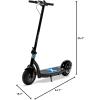 imageHover1 Alpha Foldable Electric Scooter with 450W Brushless Motor 18 mph Max Speed 10 AirFilled Tires and 12 Mile RangeBlack