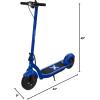 imageHover1 Alpha Foldable Electric Scooter with 450W Brushless Motor 18 mph Max Speed 10 AirFilled Tires and 12 Mile RangeBlue