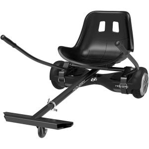imageHover1 Ultra Electric Hoverboard Go Kart Combo  7MPH Top Speed 4HR Full Charge HandOperated Rear Wheel Control Adjustable Frame Easy Installation Self Balancing Hoverboard with Seat Attachment