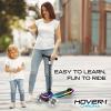 imageHover1 Chroma Folding Kick Scooter for Kids with Multicolor Wheel Lights 3 Front Wheels Rear Foot Brake and 110 LB Weight CapacityBlack