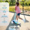 imageHover1 Chroma Folding Kick Scooter for Kids with Multicolor Wheel Lights 3 Front Wheels Rear Foot Brake and 110 LB Weight CapacityBlue