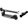 imageHover1 Lunar Kids Folding Kick Scooter with ColorChanging LED Light Up Wheels Foot Brake Adjustable Height Handle and Light Weight DesignBlack