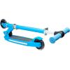 imageHover1 Lunar Kids Folding Kick Scooter with ColorChanging LED Light Up Wheels Foot Brake Adjustable Height Handle and Light Weight DesignBlue
