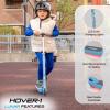 imageHover1 Lunar Kids Folding Kick Scooter with ColorChanging LED Light Up Wheels Foot Brake Adjustable Height Handle and Light Weight DesignBlue