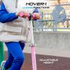 imageHover1 Lunar Kids Folding Kick Scooter with ColorChanging LED Light Up Wheels Foot Brake Adjustable Height Handle and Light Weight DesignPink