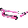 imageHover1 Lunar Kids Folding Kick Scooter with ColorChanging LED Light Up Wheels Foot Brake Adjustable Height Handle and Light Weight DesignPink