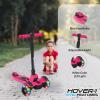 imageHover1 Vivid Folding Kick Scooter for Kids 5 Year Old  Features LeantoTurn Axle Solid PU Tires ampamp SlimDesign 110 LB Max Load Capacity Safepink