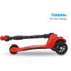 imageHover1 Vivid Folding Kick Scooter for Kids 5 Year Old  Features LeantoTurn Axle Solid PU Tires ampamp SlimDesign 110 LB Max Load Capacity Safered