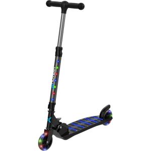 imageHover1 Nano Kick Scooter for Kids 5 Year Old  Features LeantoTurn Axle Solid PU Tires ampamp SlimDesign 110 LB Max Weight Safe for Kids Black