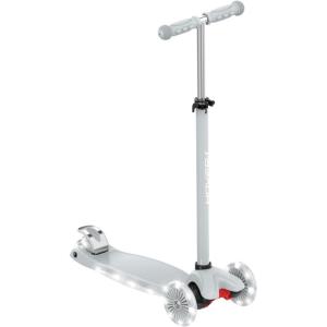 imageHover1 Scout Folding Kick Scooter for Kids with Multicolor Wheel Lights 48 Front Wheels Rear Foot Brake and 110 LB Weight CapacityGray