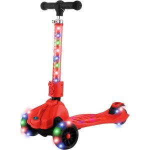 imageHover1 Ziggy Folding Kick Scooter for Kids 5 Year Old  Features LeantoTurn Axle Solid PU Tires ampamp SlimDesign 110 LB Max Load Capacity Safered